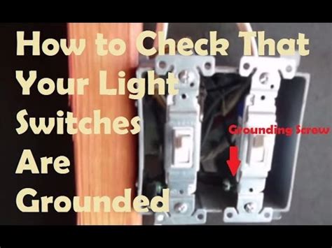 testing grounded light switches